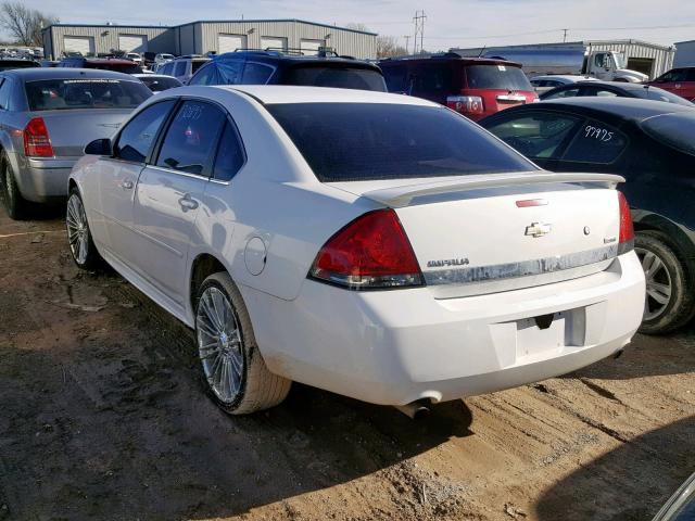 2G1WD5EM9B1248982 - 2011 CHEVROLET IMPALA POL WHITE photo 3