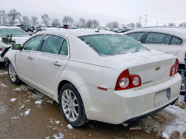 1G1ZE5E79AF111293 - 2010 CHEVROLET MALIBU LTZ WHITE photo 3