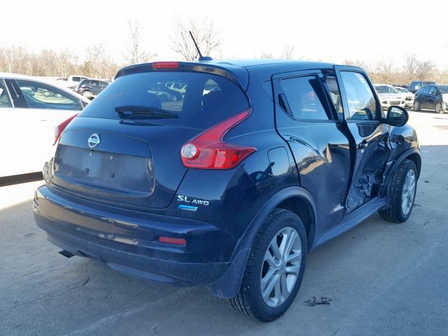 JN8AF5MV7ET362696 - 2014 NISSAN JUKE S BLACK photo 4