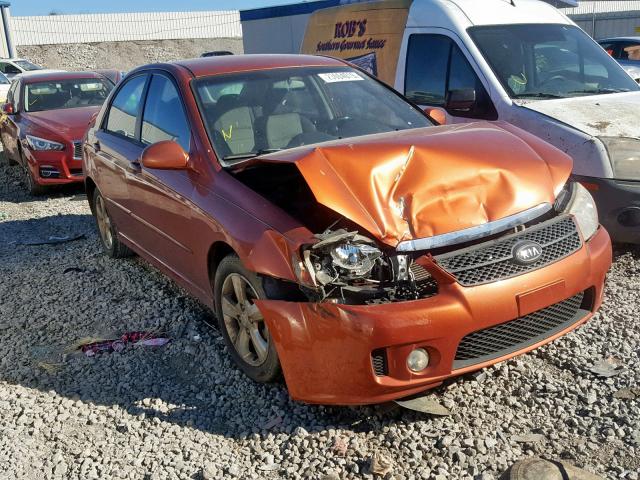 KNAFE122675008582 - 2007 KIA SPECTRA EX ORANGE photo 1