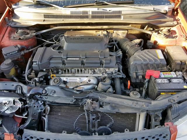 KNAFE122675008582 - 2007 KIA SPECTRA EX ORANGE photo 7