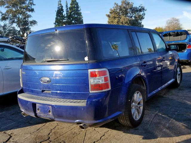 2FMGK5B89EBD25577 - 2014 FORD FLEX SE BLUE photo 4