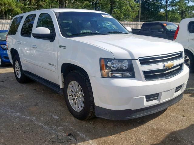 1GNFK13519R107947 - 2009 CHEVROLET TAHOE HYBR WHITE photo 1