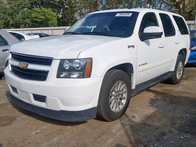 1GNFK13519R107947 - 2009 CHEVROLET TAHOE HYBR WHITE photo 2