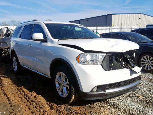 1C4RDHDG2DC700267 - 2013 DODGE DURANGO CR WHITE photo 1