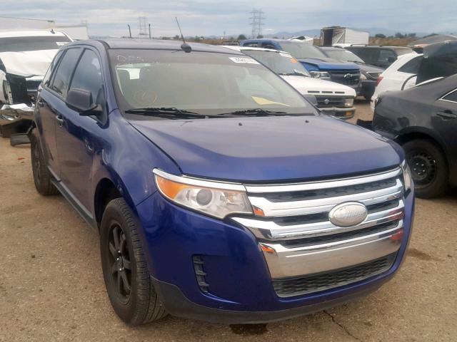 2FMDK3G98DBC22738 - 2013 FORD EDGE SE BLUE photo 1