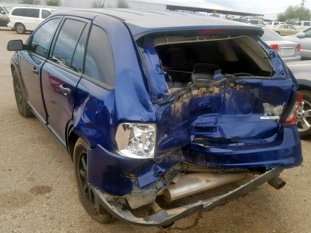 2FMDK3G98DBC22738 - 2013 FORD EDGE SE BLUE photo 3