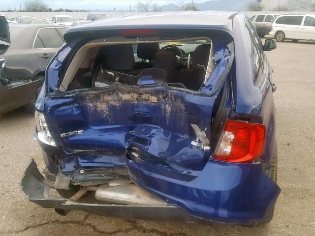 2FMDK3G98DBC22738 - 2013 FORD EDGE SE BLUE photo 9