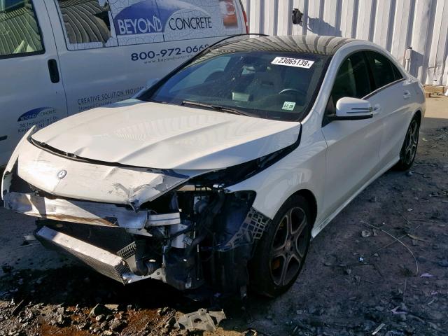 WDDSJ4EB4EN045580 - 2014 MERCEDES-BENZ CLA 250 WHITE photo 2