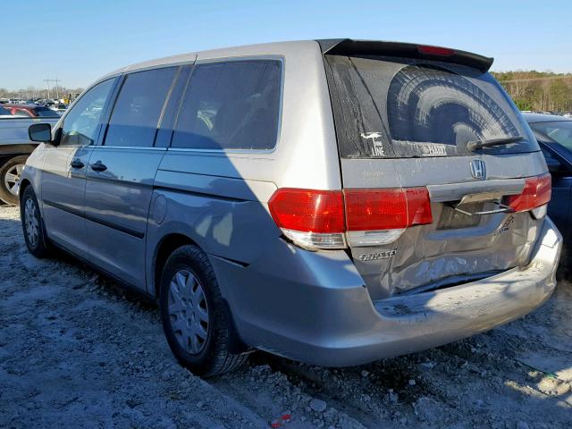 5FNRL38258B097215 - 2008 HONDA ODYSSEY LX GRAY photo 3