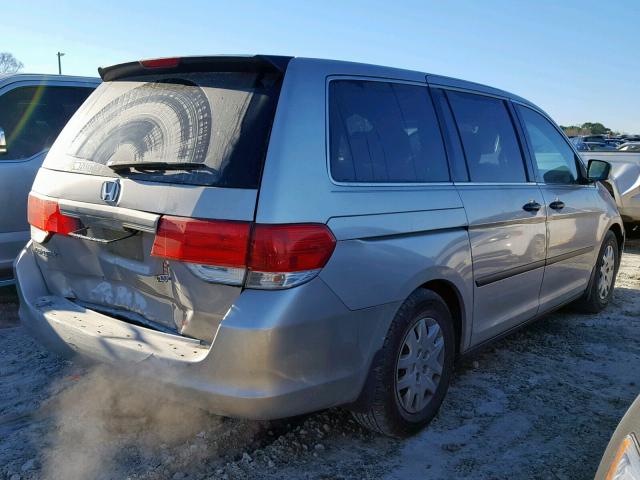 5FNRL38258B097215 - 2008 HONDA ODYSSEY LX GRAY photo 4