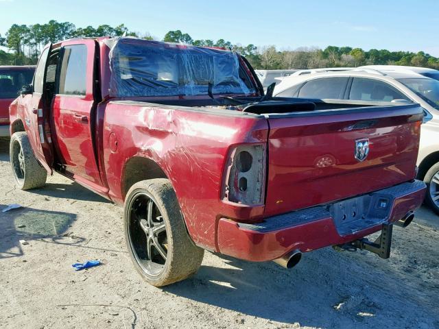 1C6RR6MT6ES223313 - 2014 RAM 1500 SPORT MAROON photo 3