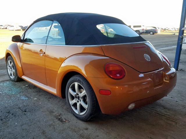 3VWCD31Y84M316754 - 2004 VOLKSWAGEN NEW BEETLE 橙色 照片 3