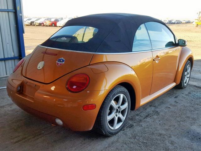 3VWCD31Y84M316754 - 2004 VOLKSWAGEN NEW BEETLE 橙色 照片 4