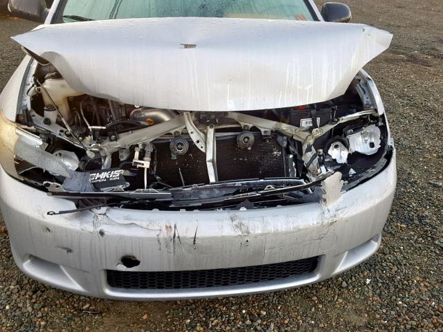 JTKDE177870148931 - 2007 TOYOTA SCION TC ვერცხლისფერი ფოტო 9