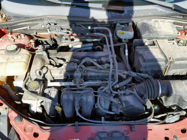 1FAHP34N47W134951 - 2007 FORD FOCUS ZX4 RED photo 7