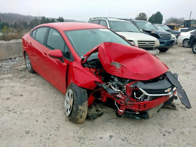 1G1BC5SM8H7152763 - 2017 CHEVROLET CRUZE LS RED photo 1