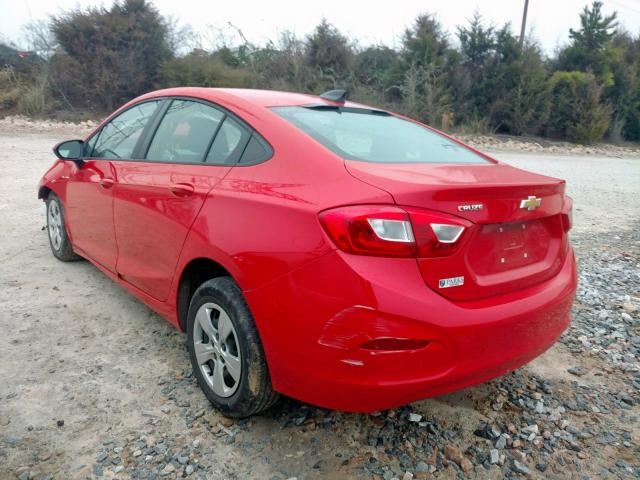 1G1BC5SM8H7152763 - 2017 CHEVROLET CRUZE LS RED photo 3