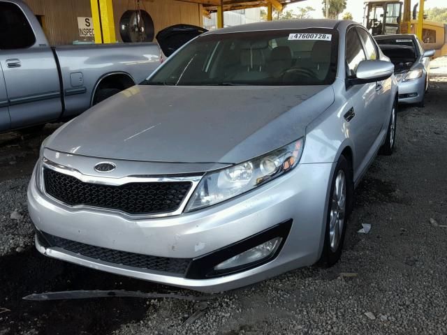 5XXGN4A76CG005872 - 2012 KIA OPTIMA EX SILVER photo 2