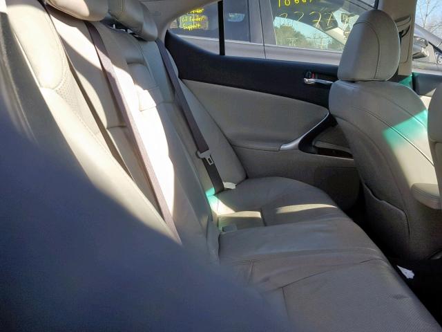 JTHCK262265005867 - 2006 LEXUS IS 250 BLUE photo 6