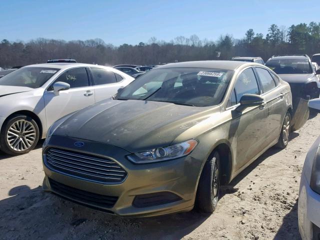 3FA6P0H79DR194630 - 2013 FORD FUSION SE GOLD photo 2