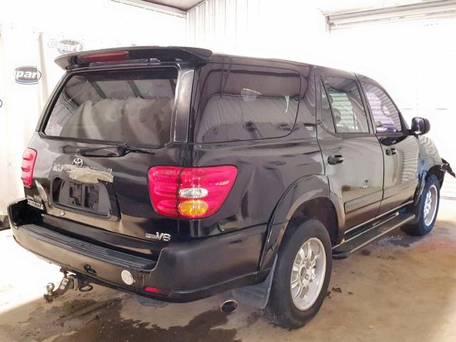 5TDZT34A82S102357 - 2002 TOYOTA SEQUOIA SR 黑色 照片 4