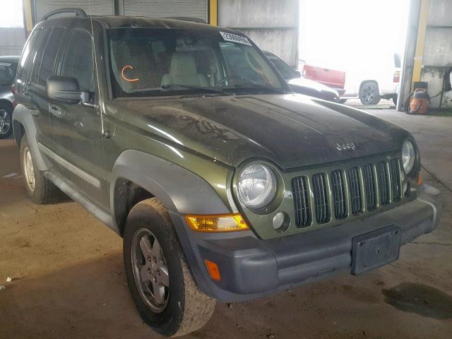 1J4GL48K97W701883 - 2007 JEEP LIBERTY SP 绿色 照片 1