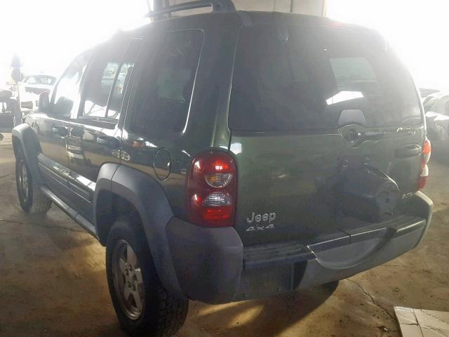 1J4GL48K97W701883 - 2007 JEEP LIBERTY SP 绿色 照片 3