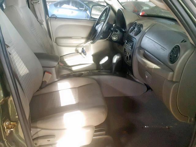 1J4GL48K97W701883 - 2007 JEEP LIBERTY SP 绿色 照片 5