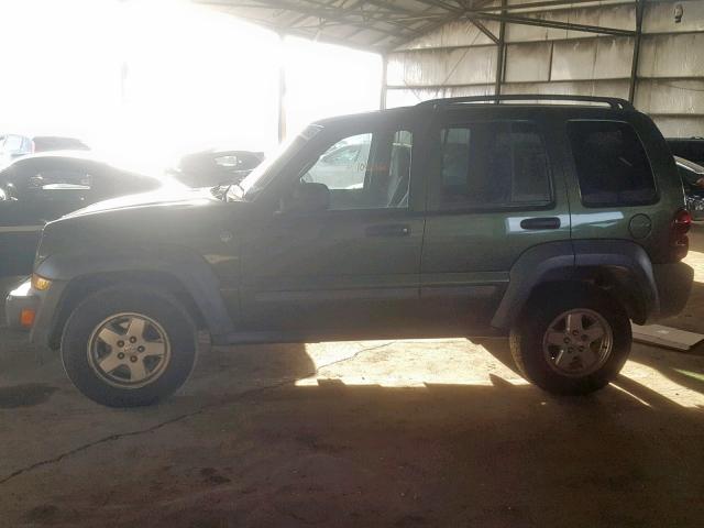 1J4GL48K97W701883 - 2007 JEEP LIBERTY SP 绿色 照片 9