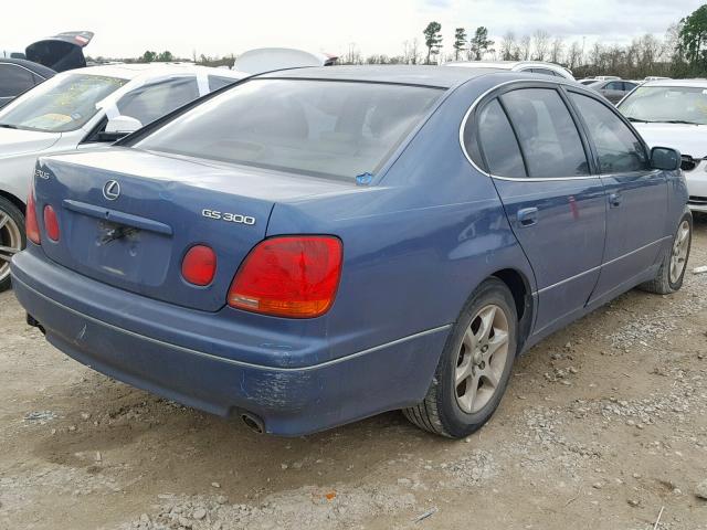 JT8BD69S040197664 - 2004 LEXUS GS 300 BLUE photo 4