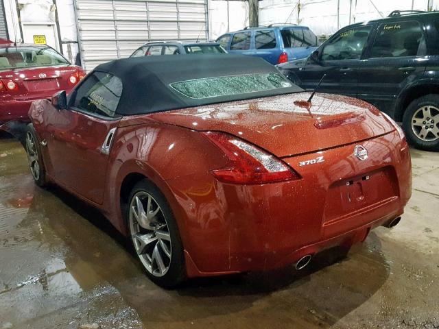 JN1AZ4FH5DM790122 - 2013 NISSAN 370Z BASE ORANGE photo 3