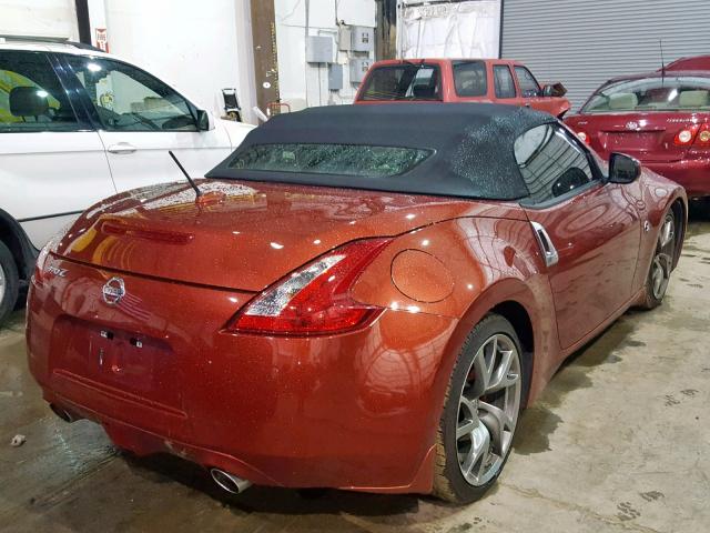 JN1AZ4FH5DM790122 - 2013 NISSAN 370Z BASE ORANGE photo 4