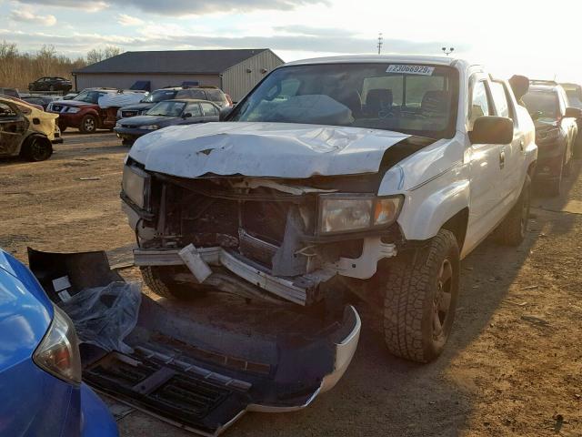 2HJYK162X6H569403 - 2006 HONDA RIDGELINE WHITE photo 2