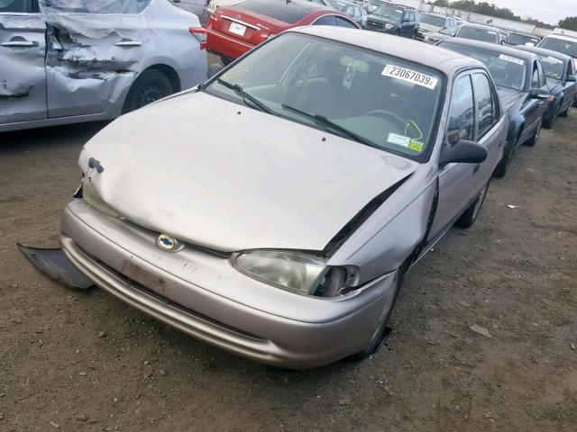 1Y1SK5286YZ422537 - 2000 CHEVROLET GEO PRIZM Сұр фото 2