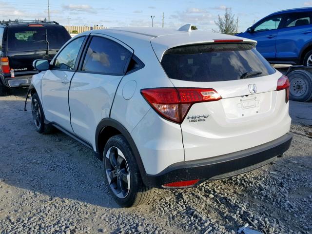 3CZRU5H55JM722906 - 2018 HONDA HR-V EX WHITE photo 3