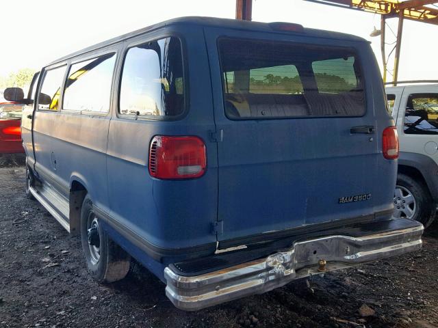 2B5WB35Z1XK520741 - 1999 DODGE RAM WAGON GRAY photo 3