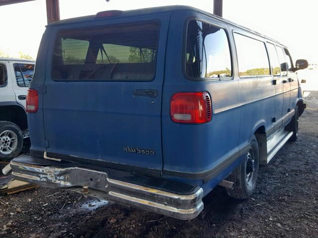 2B5WB35Z1XK520741 - 1999 DODGE RAM WAGON GRAY photo 4