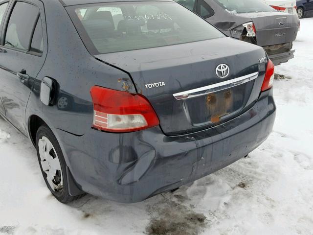 JTDBT923471085487 - 2007 TOYOTA YARIS GRAY photo 9