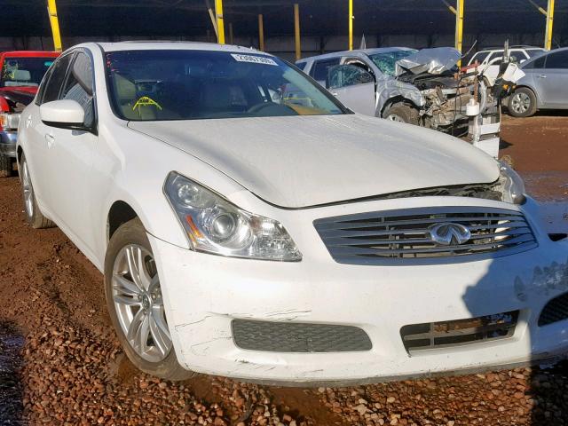 JNKCV61E69M011374 - 2009 INFINITI G37 BASE WHITE photo 1