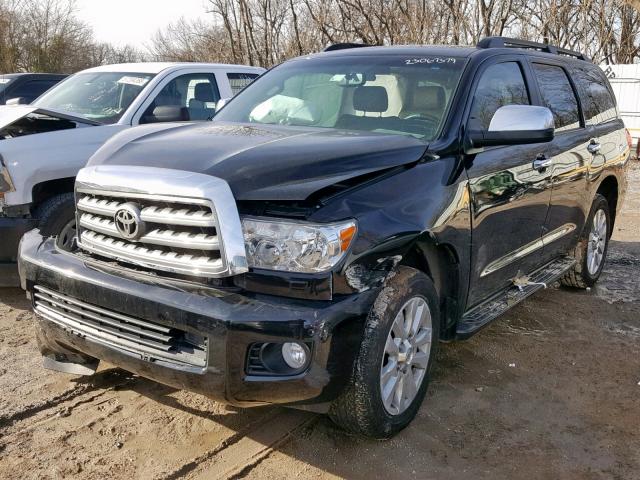 5TDDW5G1XFS111074 - 2015 TOYOTA SEQUOIA PL BLACK photo 2