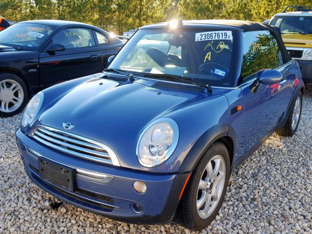 WMWRF33507TF66800 - 2007 MINI COOPER BLUE photo 2