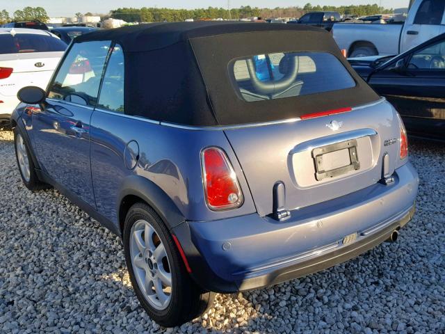 WMWRF33507TF66800 - 2007 MINI COOPER BLUE photo 3
