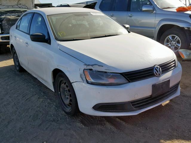 3VW2K7AJ0BM118405 - 2011 VOLKSWAGEN JETTA BASE WHITE photo 1