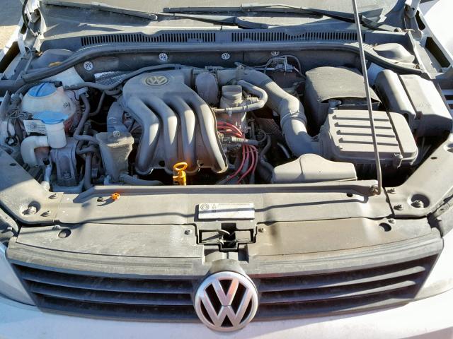 3VW2K7AJ0BM118405 - 2011 VOLKSWAGEN JETTA BASE WHITE photo 7