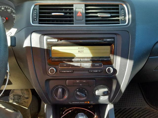 3VW2K7AJ0BM118405 - 2011 VOLKSWAGEN JETTA BASE WHITE photo 9