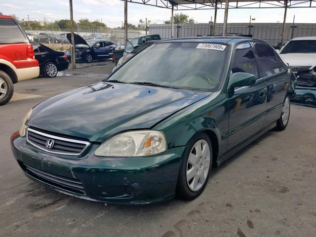 2HGEJ6616XH529076 - 1999 HONDA CIVIC BASE Yaşıl foto 2