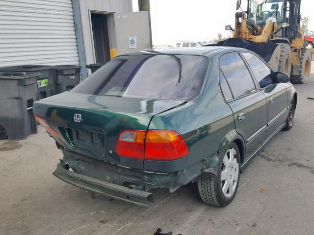2HGEJ6616XH529076 - 1999 HONDA CIVIC BASE Yaşıl foto 4