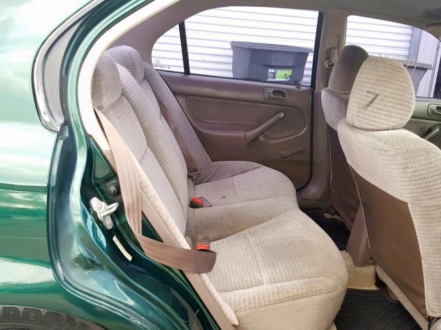 2HGEJ6616XH529076 - 1999 HONDA CIVIC BASE Yaşıl foto 6
