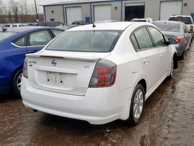 3N1AB6AP0BL621597 - 2011 NISSAN SENTRA 2.0 WHITE photo 4